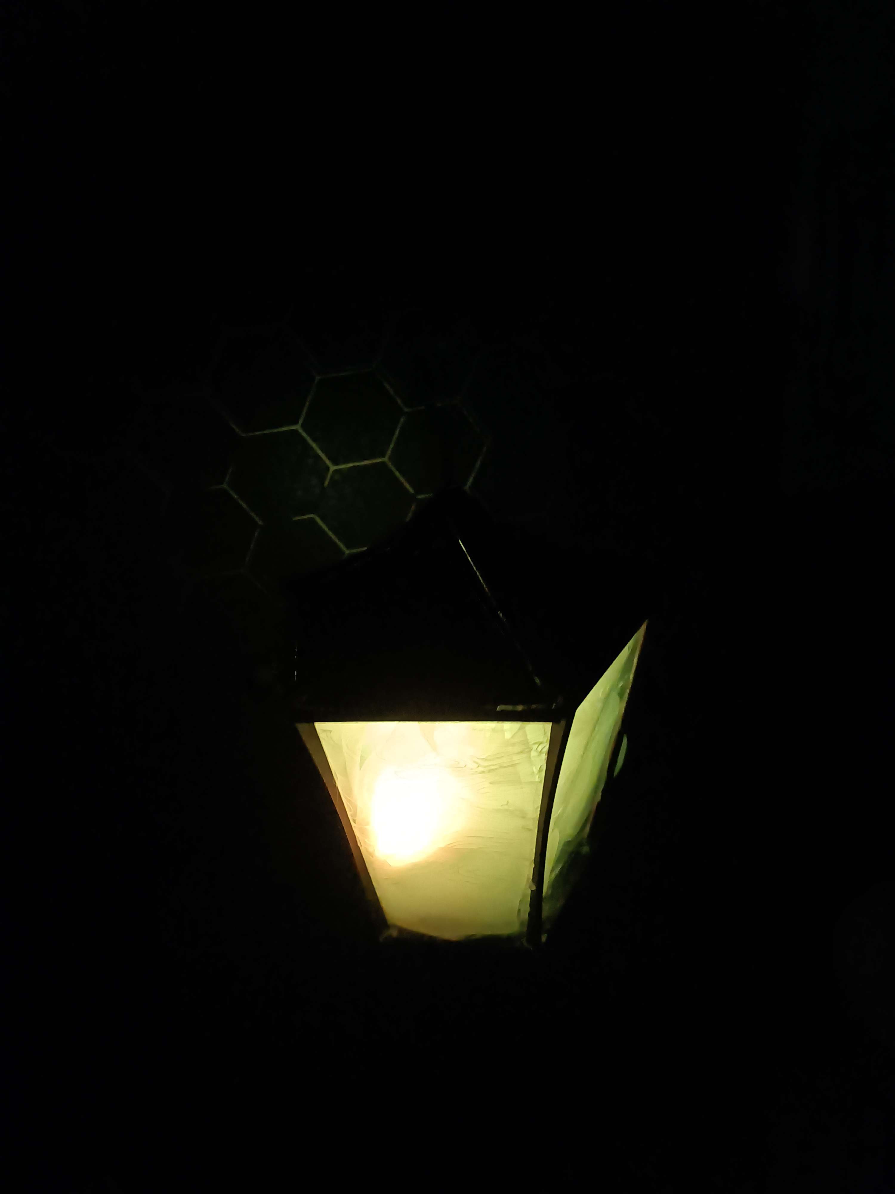 A lantern in the dark